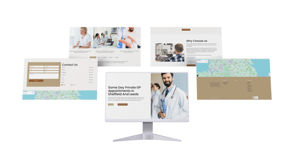 Aara Medical Clinic Website Screenshots Mockup