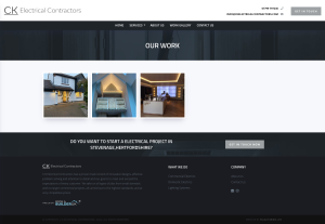 Ck electrical contractors previous website design - our work