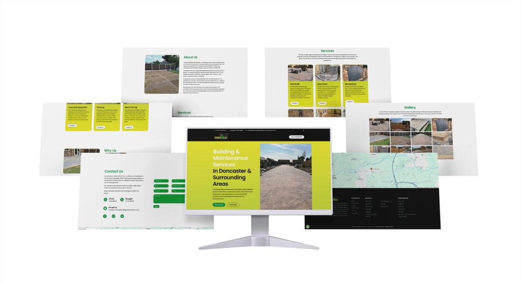 Emerland Building Maintenance 7 Screen Mockup