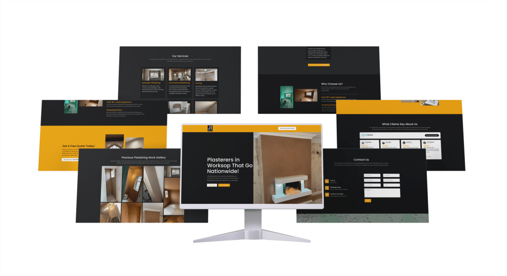 JI Plastering Screen Mockup