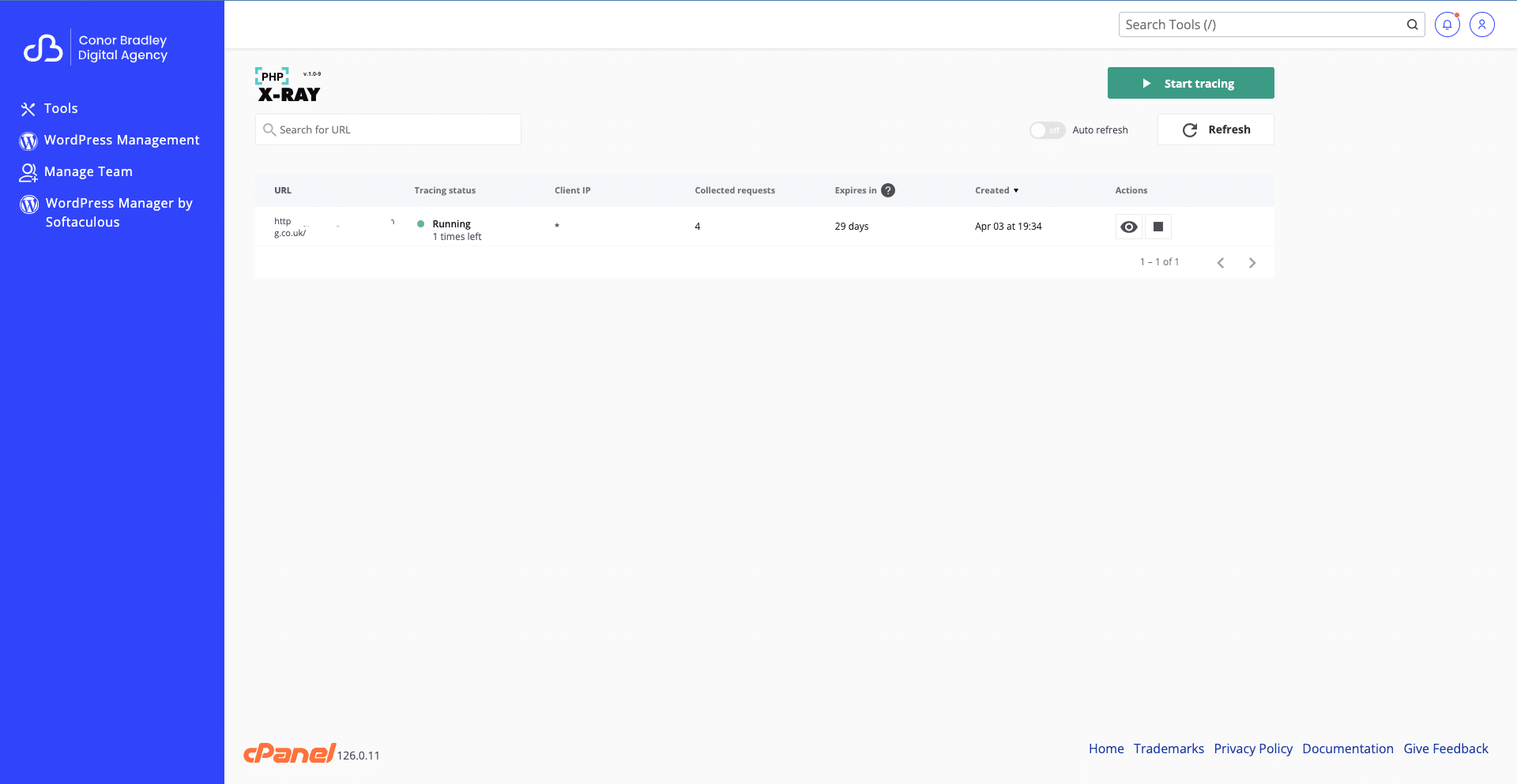 PHP X Ray Screenshot
