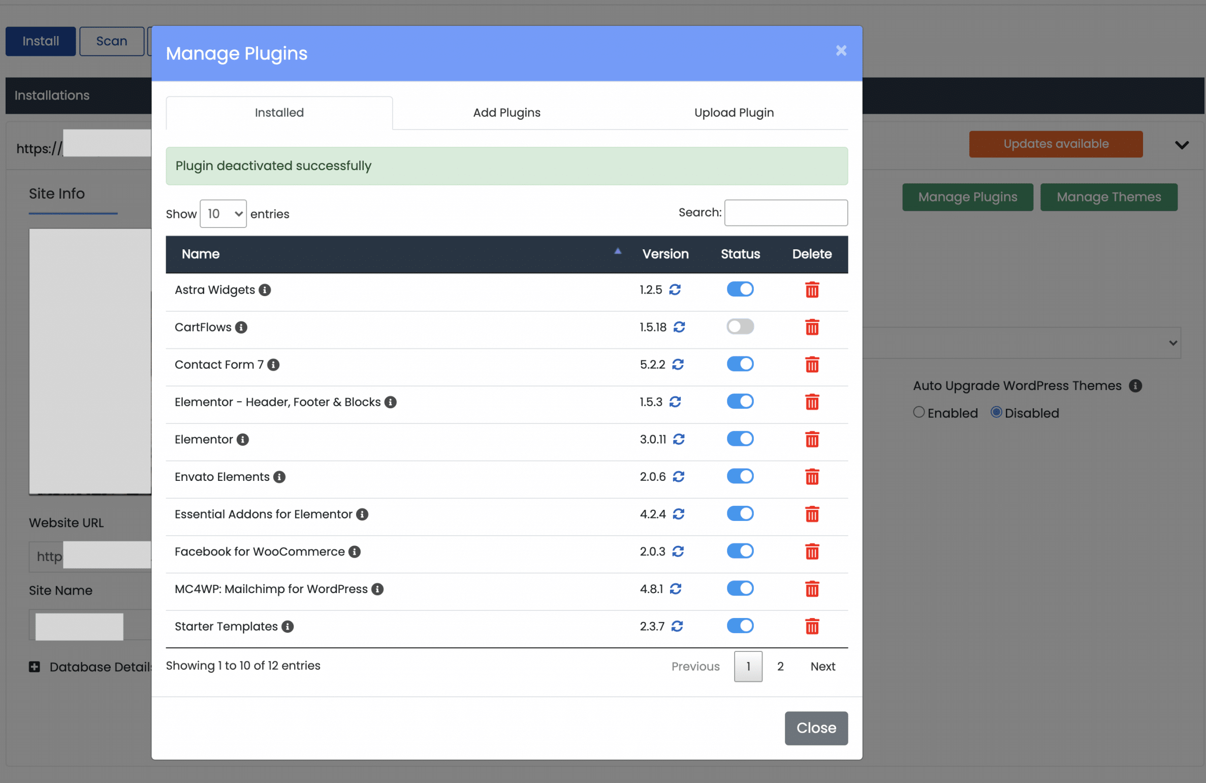 Plugin Theme Management Screenshot Conor Bradley Digital Agency e1644788650980