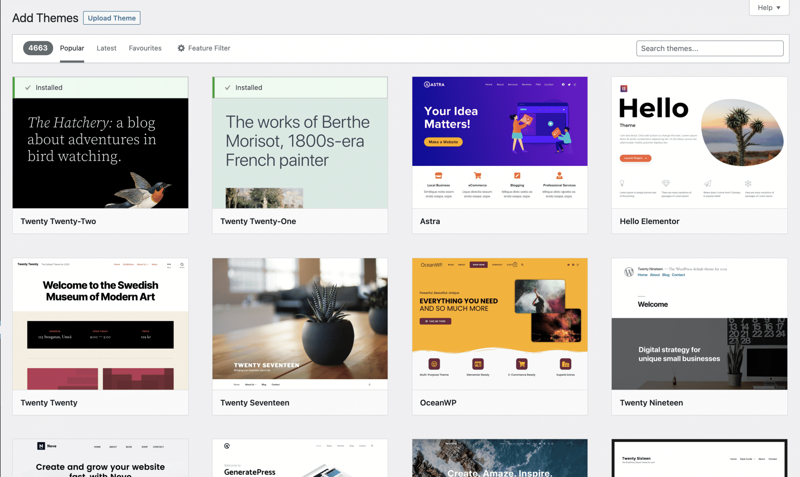 WordPress Themes Screenshot Conor Bradley Digital Agency