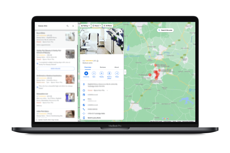 Beauty Clinic Google Maps