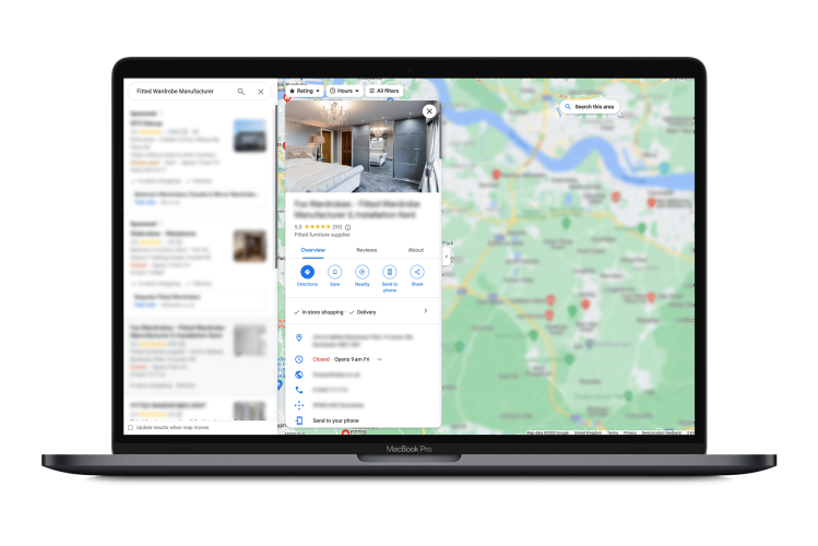 Fitted Wardrobe Manufacturer Maps
