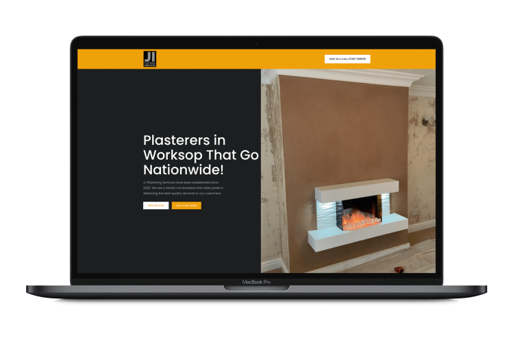 JI Plastering Macbook Showcase