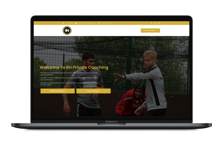 RH Private Coaching Mockup